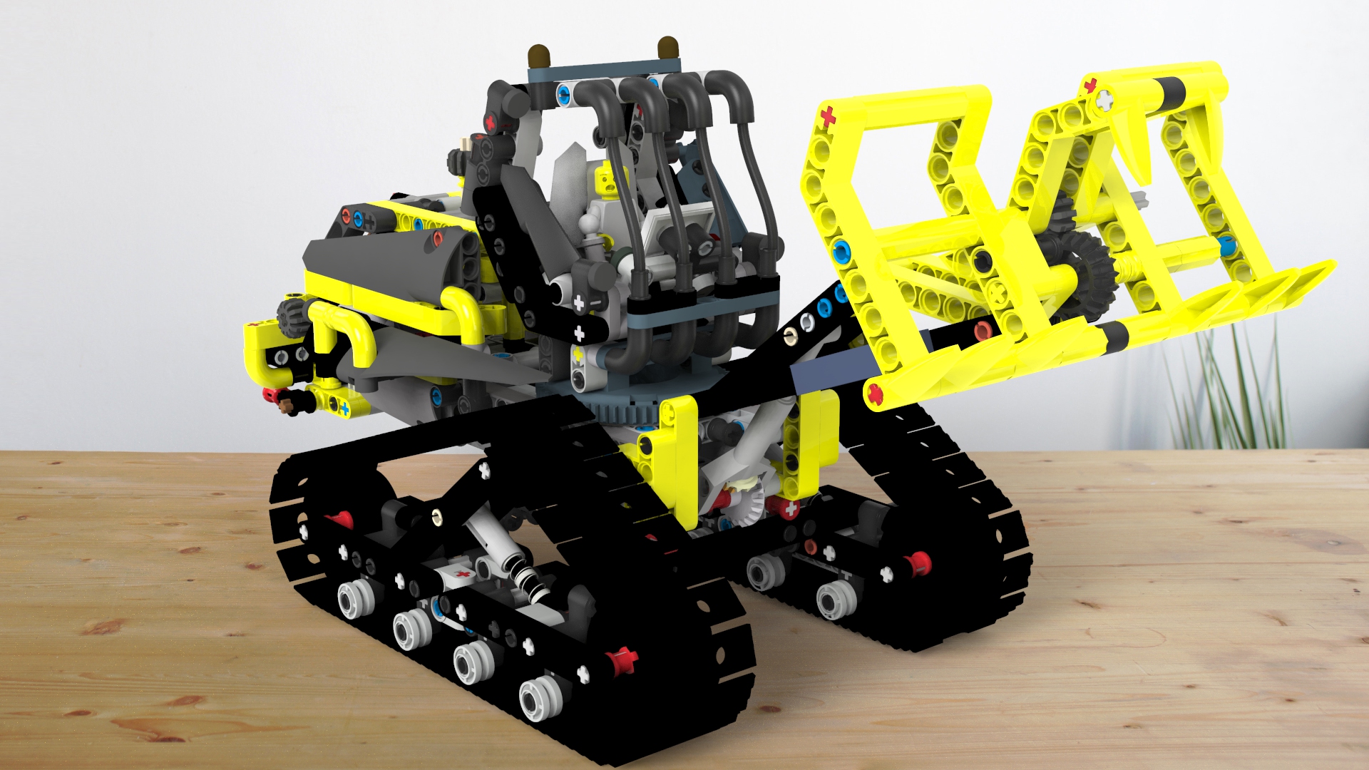 紧凑型履带装卸机拼装玩具模型