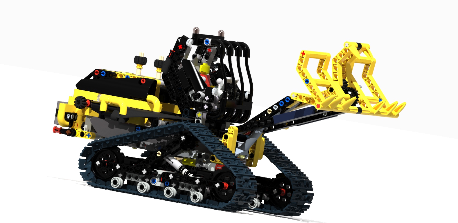 紧凑型履带装卸机拼装玩具模型