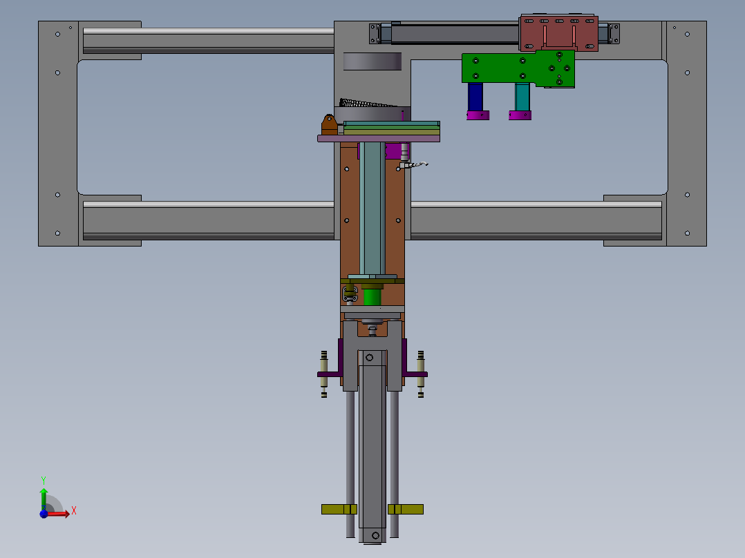 定子组装移栽机构前视图