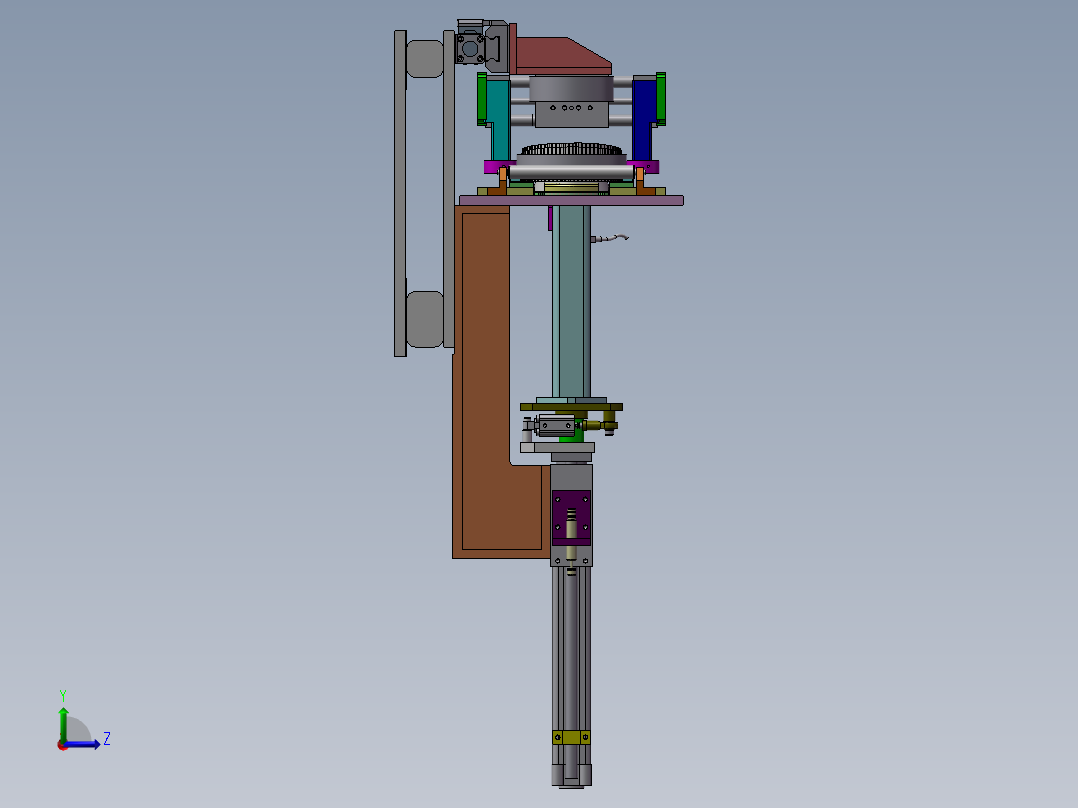 定子组装移栽机构左视图