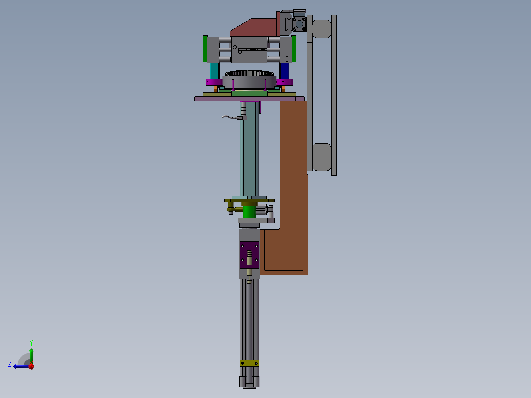 定子组装移栽机构右视图