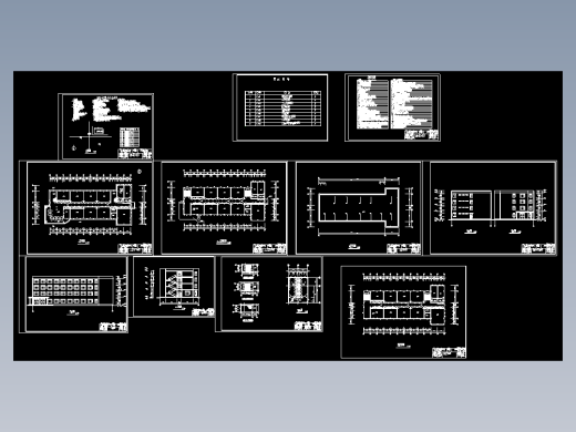 【四层】3200平米职教教学楼（计算书、建筑、结构图）