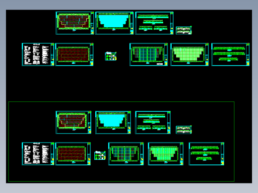 单层单山单跨门式刚架厂房工程施工图C（CAD，10张）