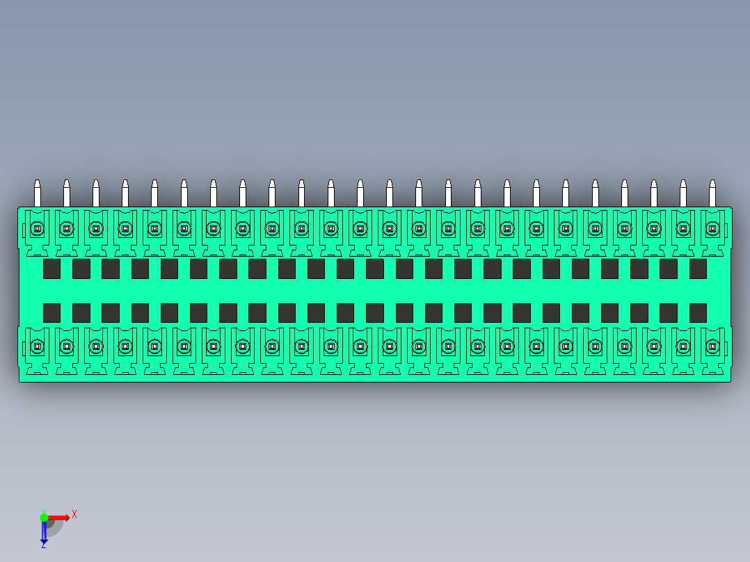 DEGSON 15EDG 系列 3.81mm 插拔式接线端子-15EDGRH-3.81-48P-14-00AH俯视图