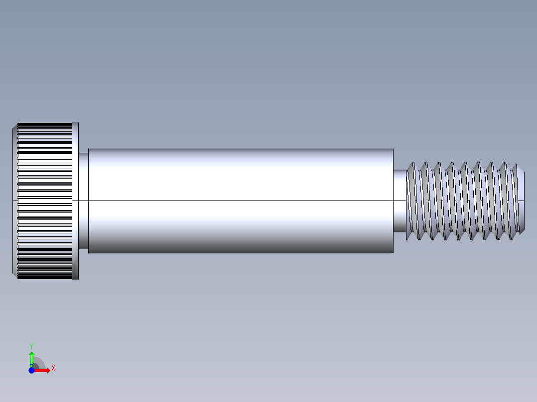 内六角螺螺栓-SB 0.375-16 x 1.5前视图