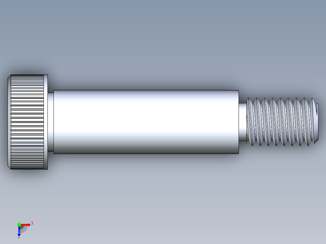 内六角螺螺栓-SB 0.375-16 x 1.5俯视图