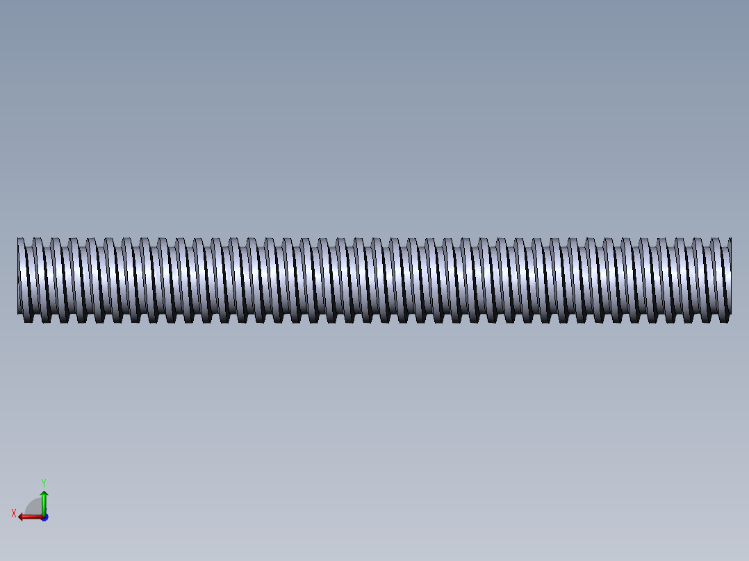 公制 （ISO） 梯形螺钉-TR24x5x200.SLDPRT后视图