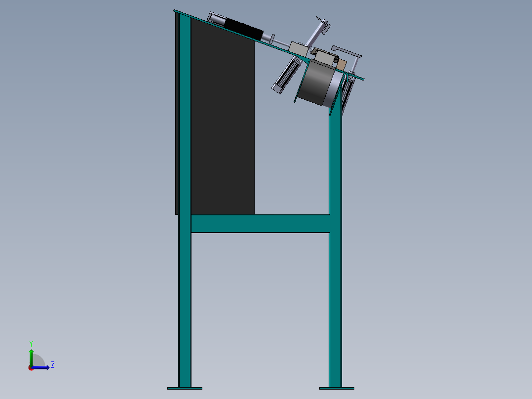 弹簧插入机设备左视图