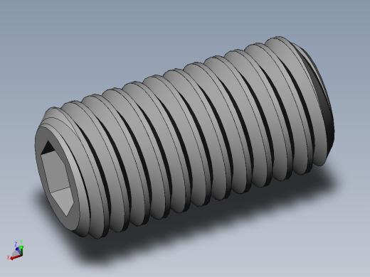 DIN 913-ISO 4026 固定螺钉-M5 L=10.SLDPRT
