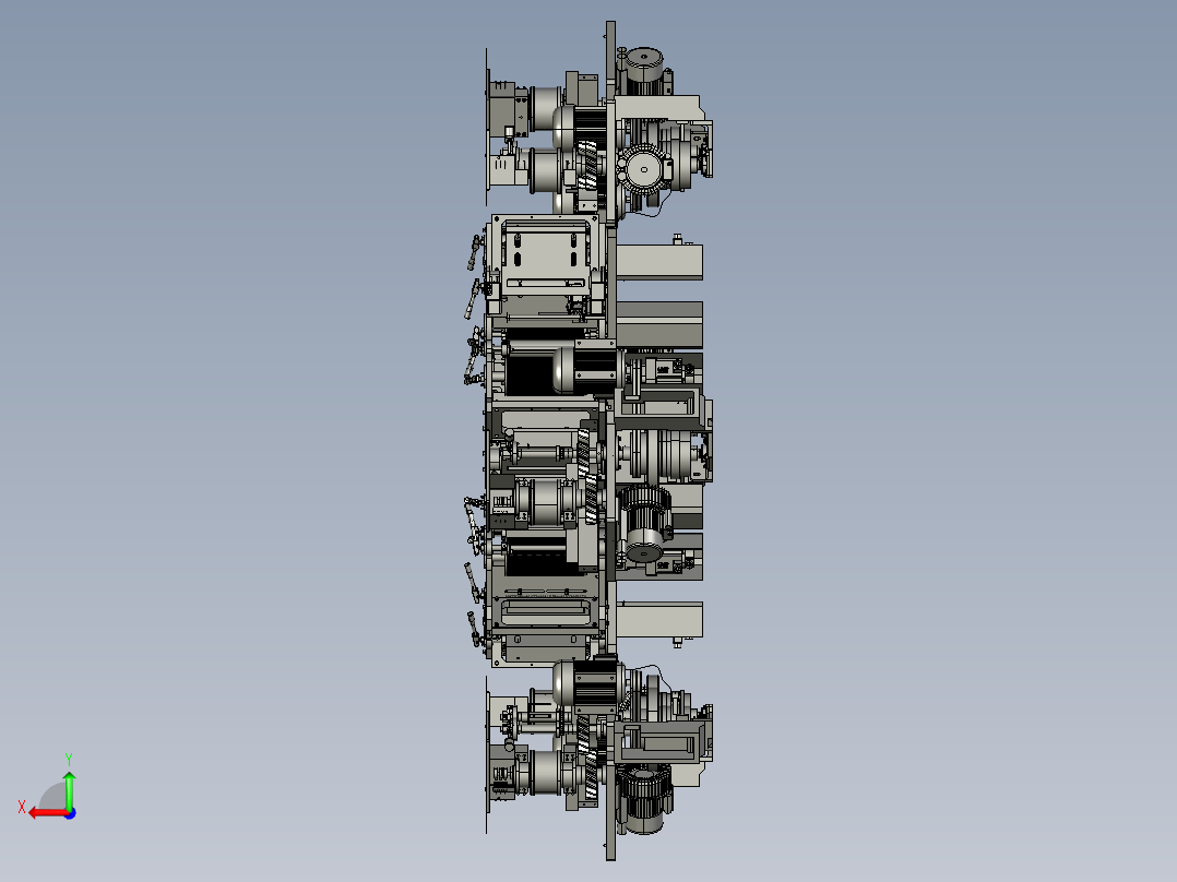 自动锁垫片机后视图