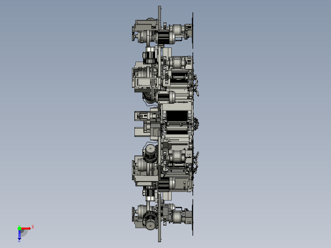 自动锁垫片机俯视图