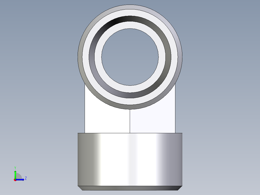 卡套式工业通用硬管接头EO_Union_tee_T15LCFX左视图