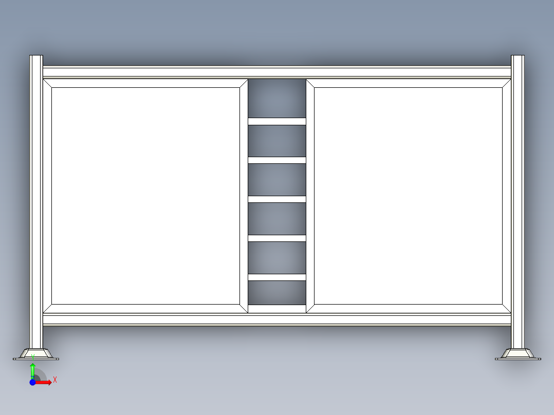 周转箱 1460X1750mm前视图