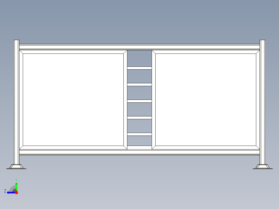 周转箱 1460X1750mm右视图