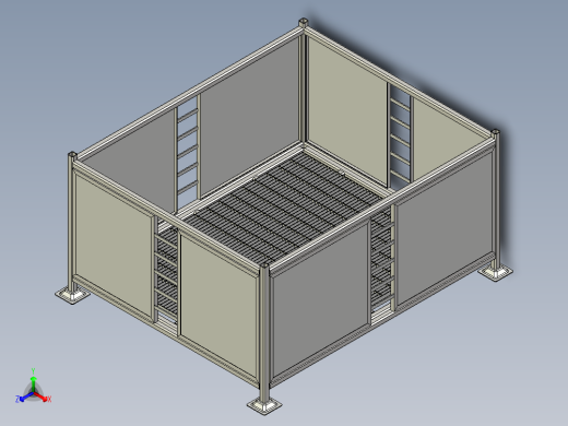 周转箱 1460X1750mm正等轴测缩略图