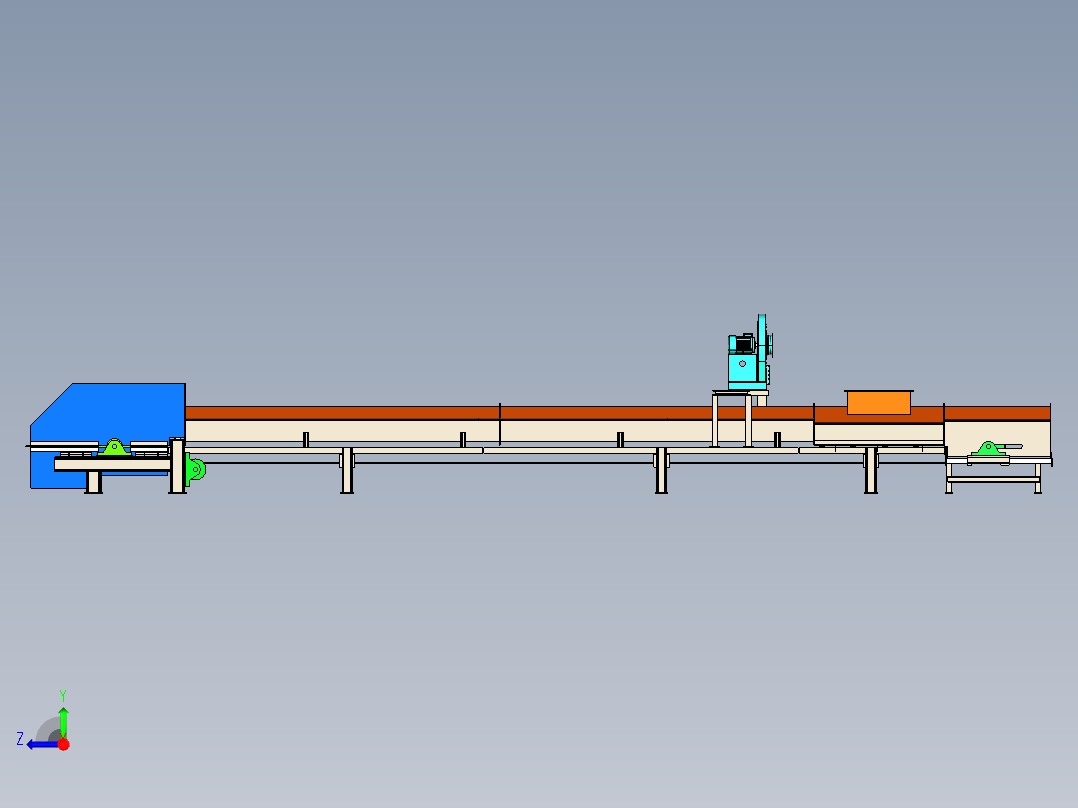 B500气垫输送机==1454400==100右视图