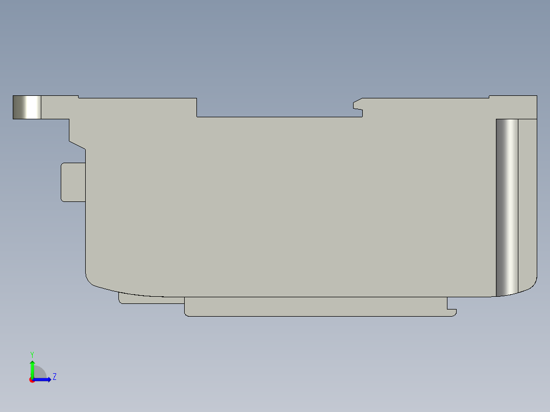 基恩士CV-701_kc图纸模型左视图