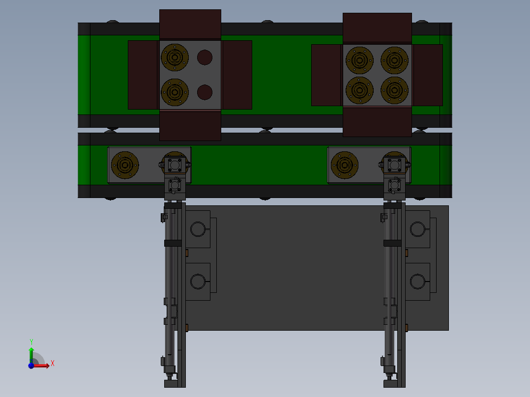纸盒自动包装机械前视图