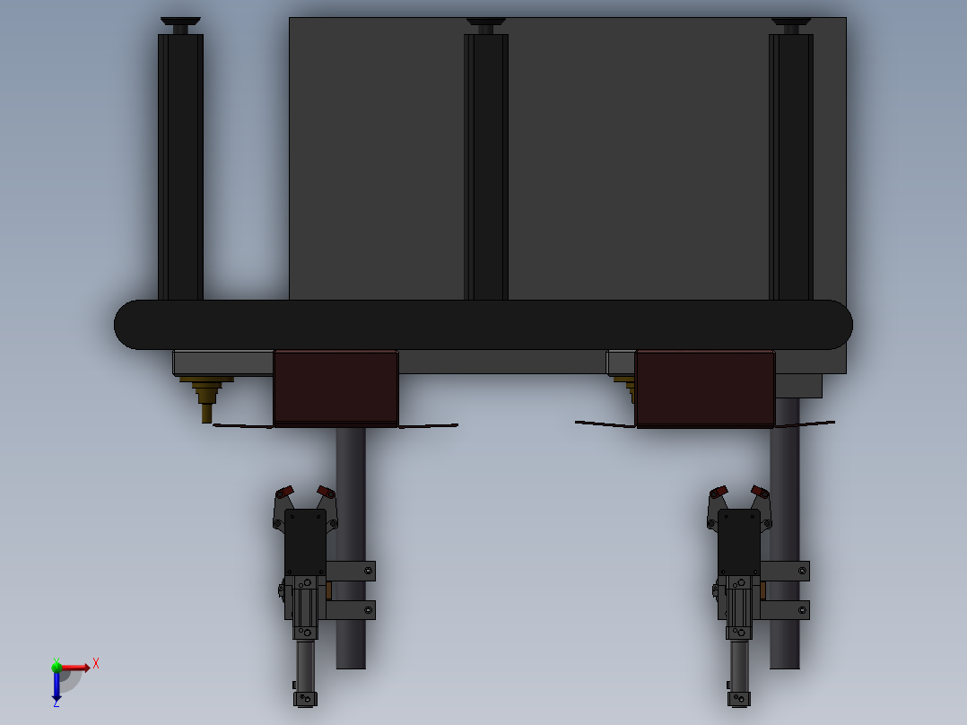 纸盒自动包装机械俯视图