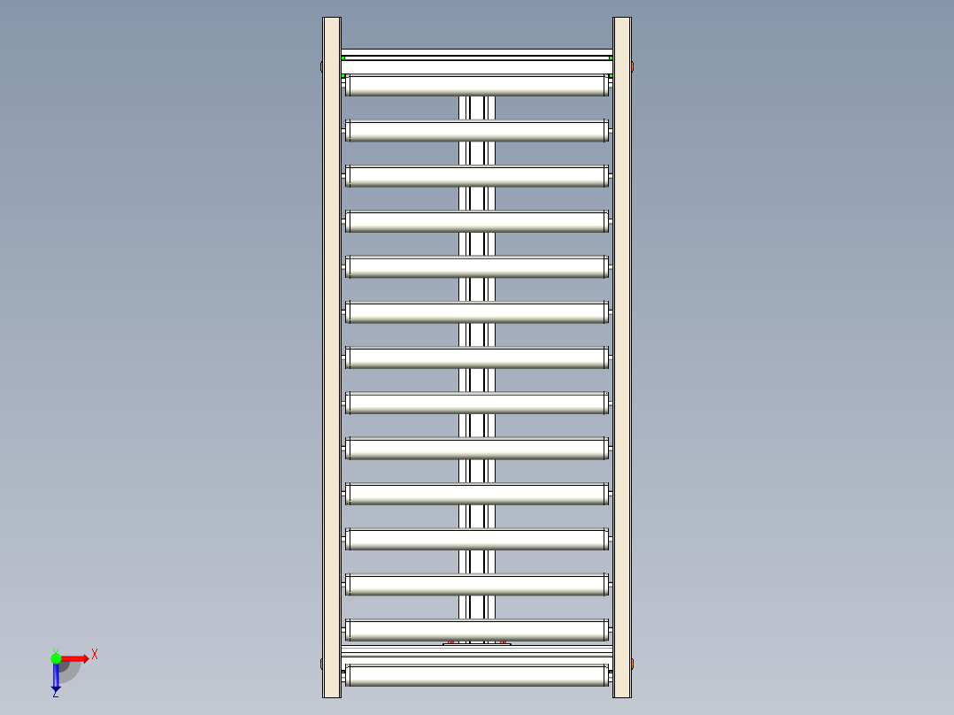 LE-无动力滚筒输送线俯视图