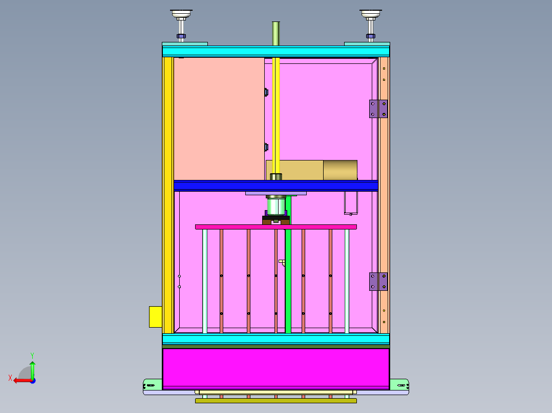 PCB检验配套缓存机后视图