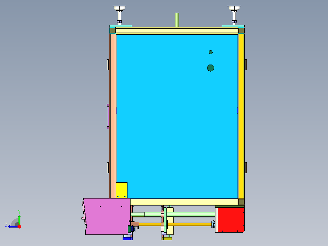 PCB检验配套缓存机右视图