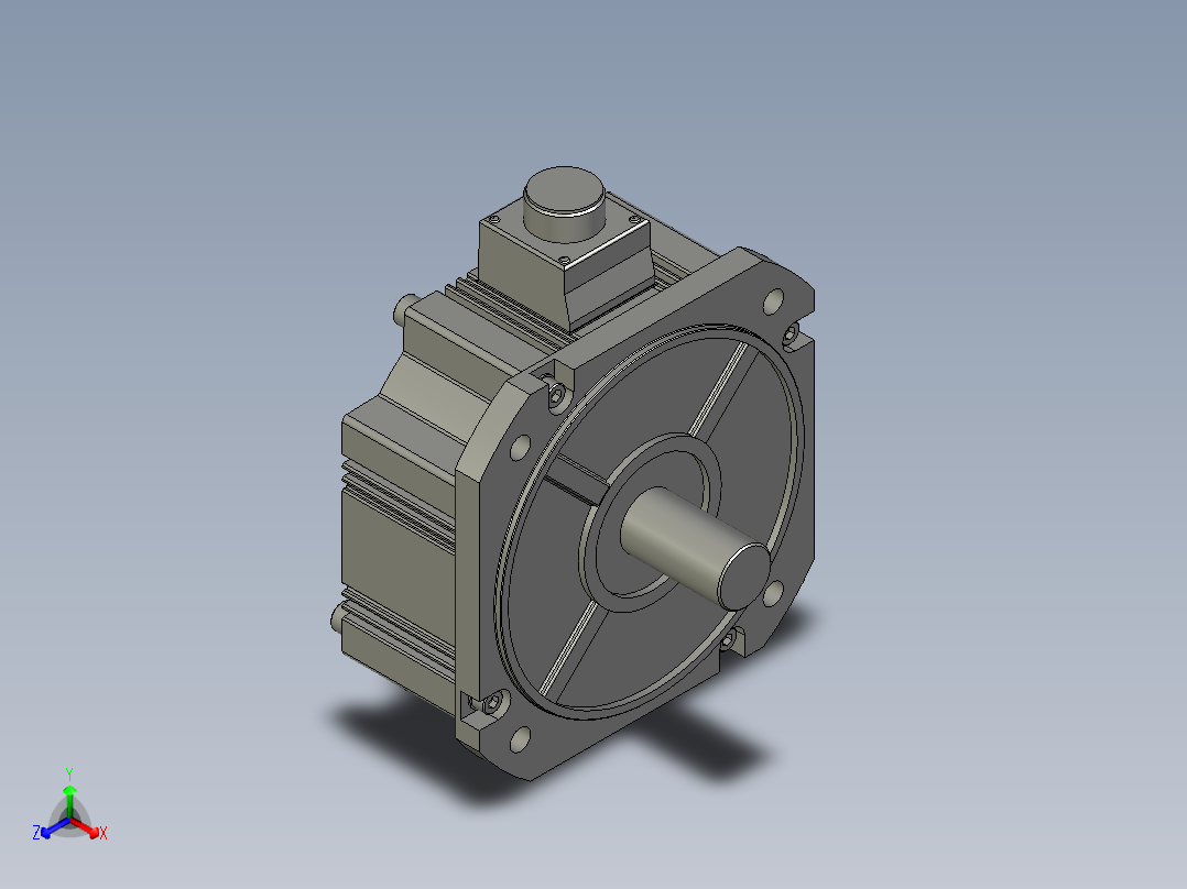 2500W MFME伺服马达主视图