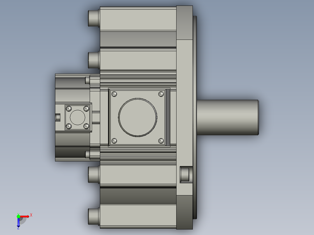 2500W MFME伺服马达俯视图
