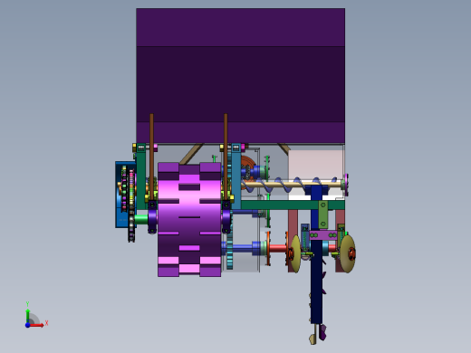 果园开沟施肥机的设计【三维SolidWorks】前视缩略图