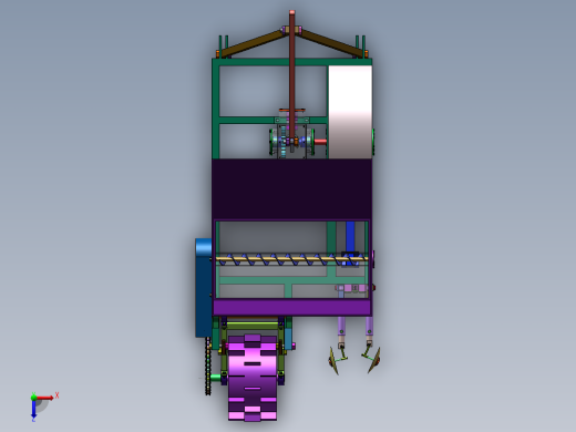 果园开沟施肥机的设计【三维SolidWorks】俯视缩略图