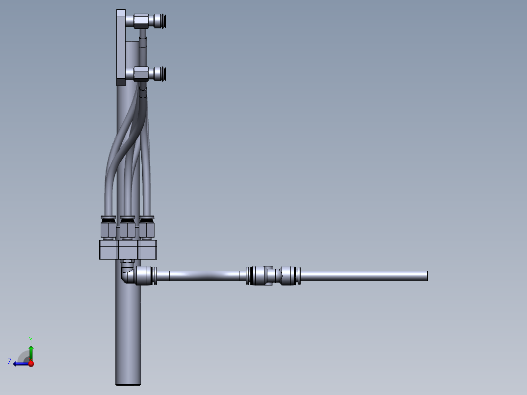 吸料治具右视图