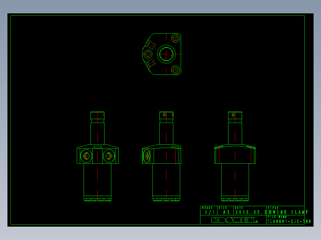 KOSMEKTLA0801-2JL-Y60多系列多零件图纸模型