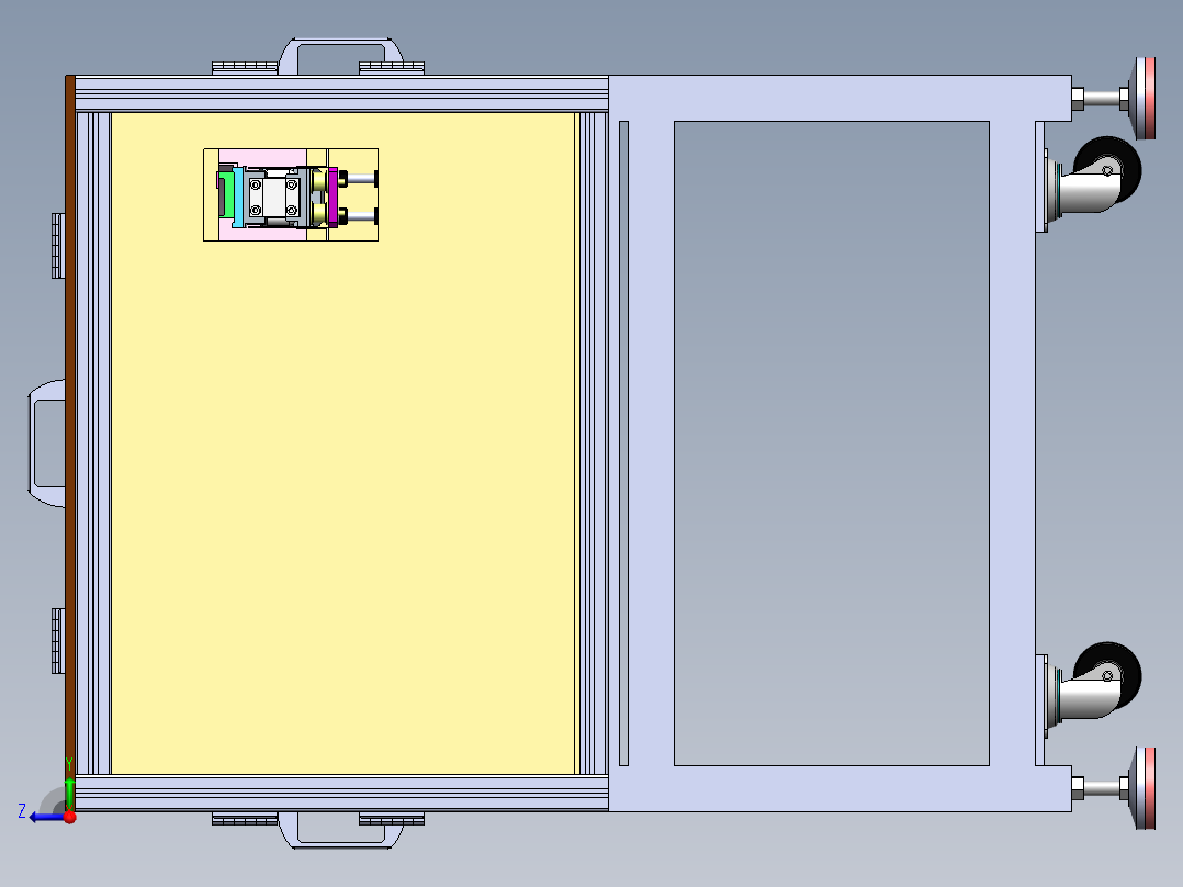 振动盘 外直径700 带直线送料器 400方案右视图