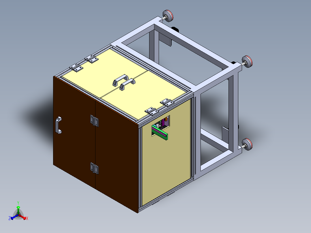 振动盘 外直径700 带直线送料器 400方案正等轴测图
