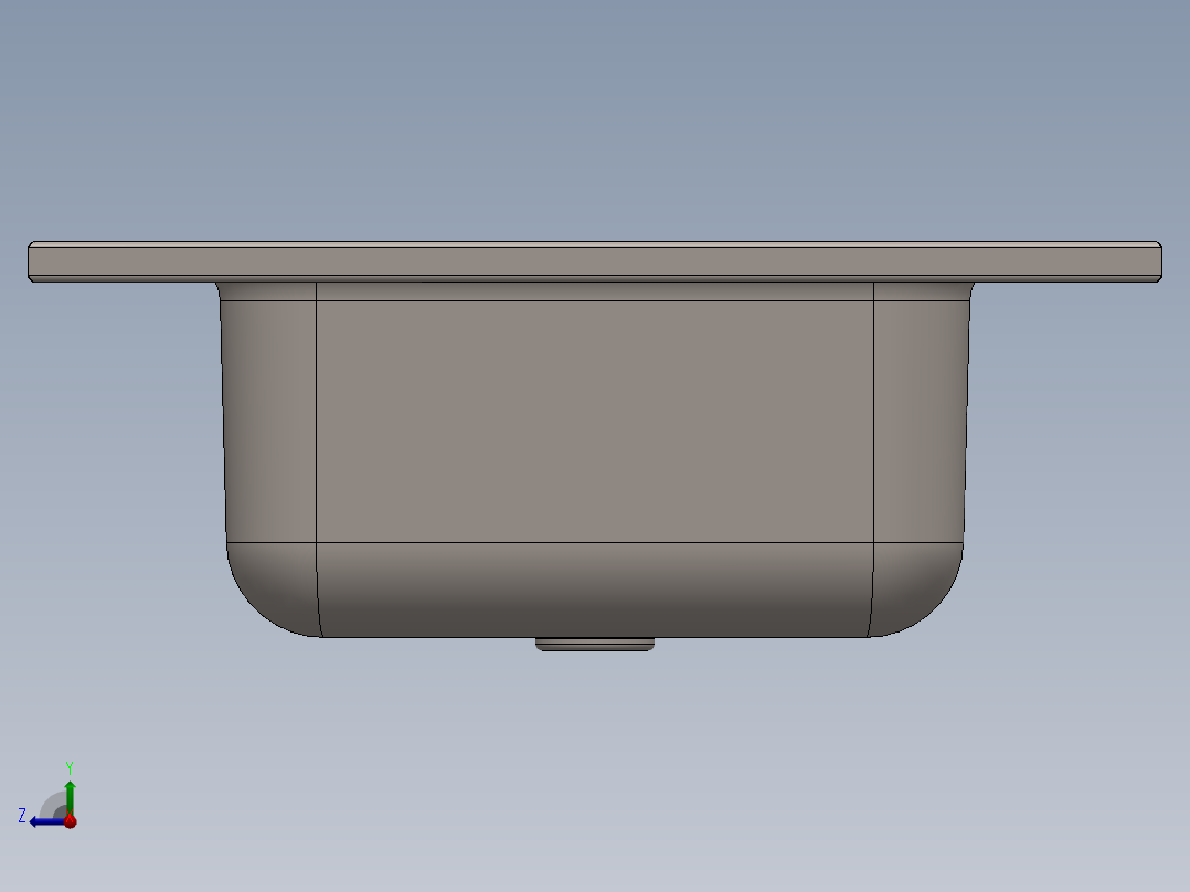 水槽、不锈钢水槽(79)右视图
