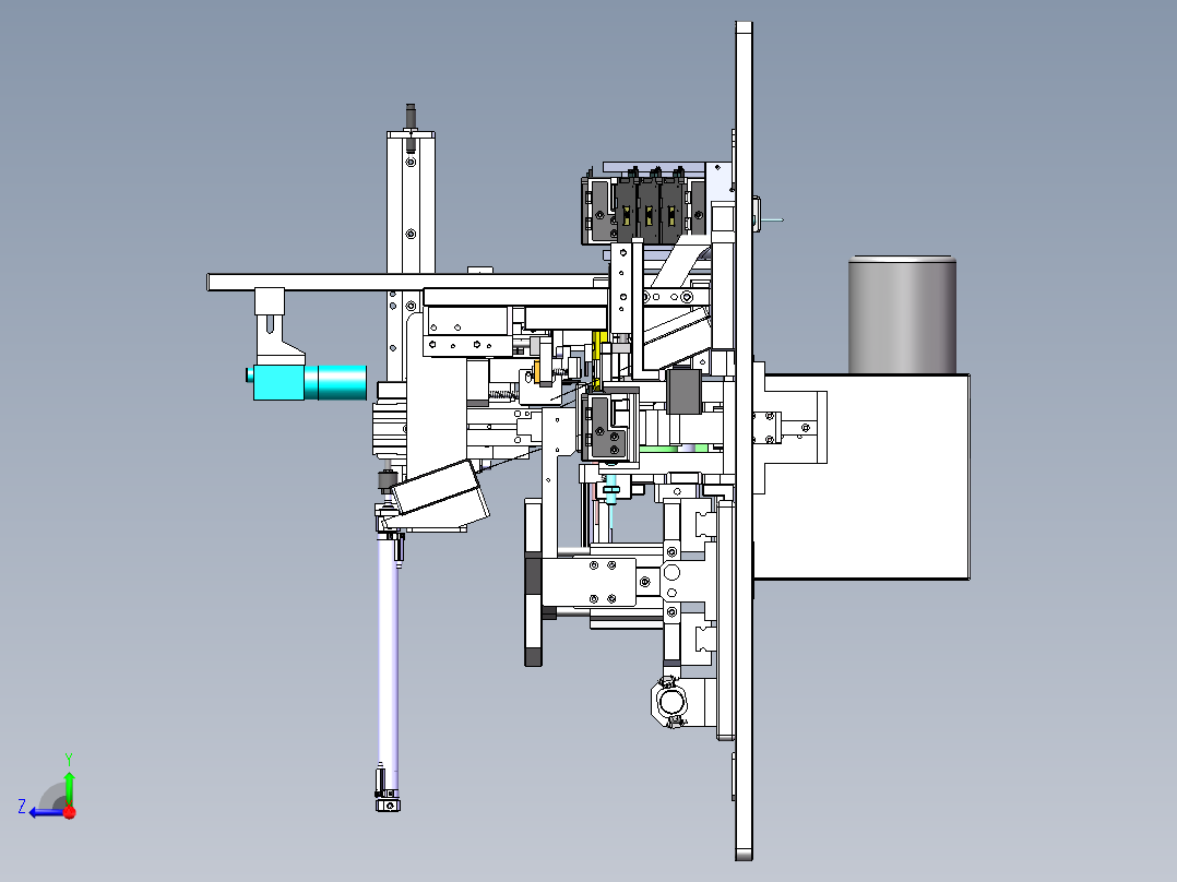 一种电芯剪角机sw18可编辑右视图