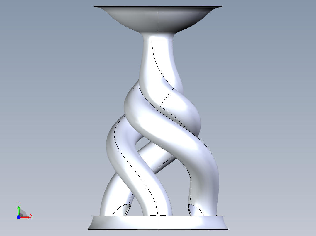 螺旋骰子塔前视图