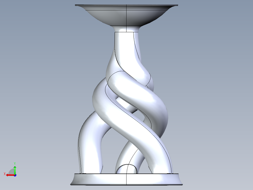 螺旋骰子塔后视图