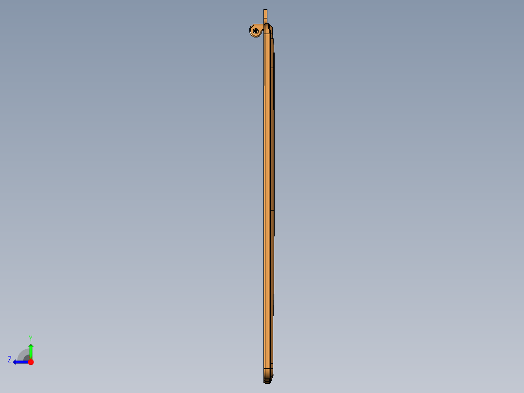 一款皮革版本电脑外壳铣凹槽外观面程序模型右视图