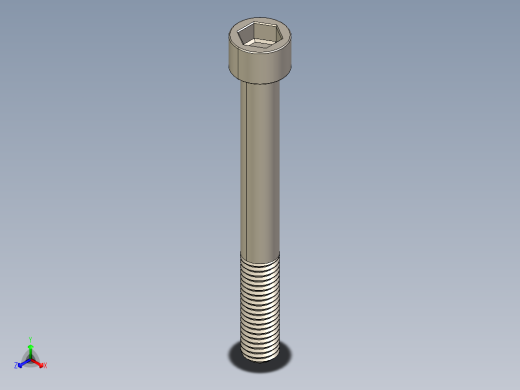 Screw_DIN_912_M10x90_A2.STEP公制内六角螺钉