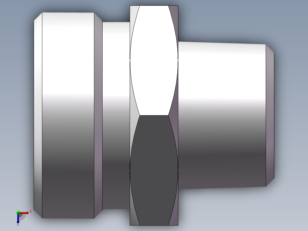 英制锥管螺纹直接头、1CT-30-08SP非标俯视图