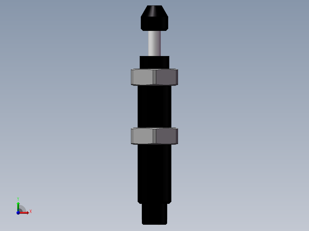 油压缓冲器-ACA0806-2-亚德客前视图
