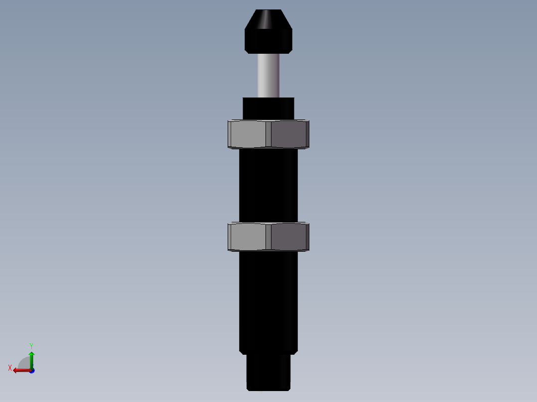 油压缓冲器-ACA0806-2-亚德客后视图