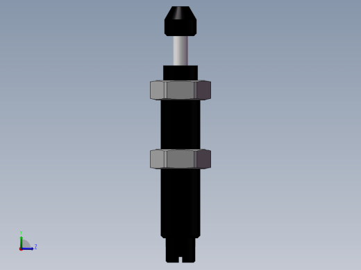 油压缓冲器-ACA0806-2-亚德客左视缩略图