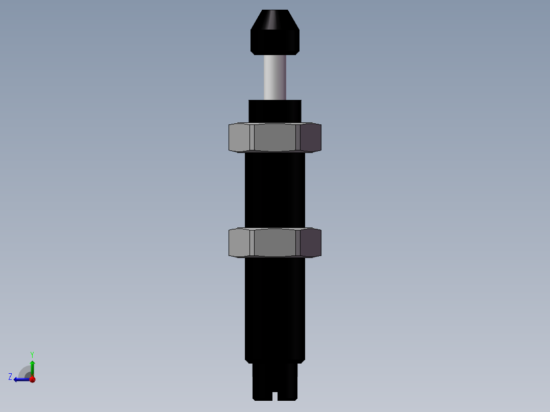 油压缓冲器-ACA0806-2-亚德客右视图