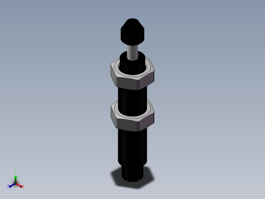 油压缓冲器-ACA0806-2-亚德客正等轴测缩略图