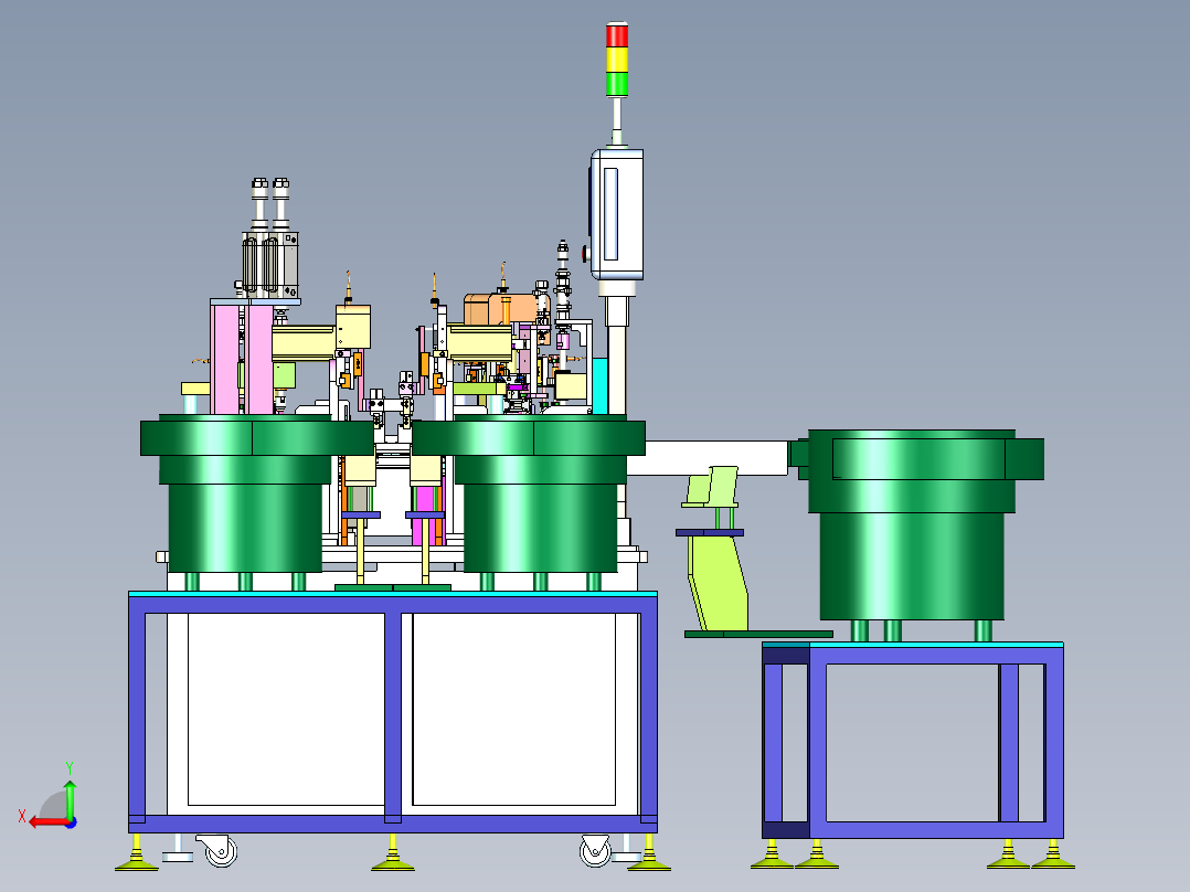 头帽组装检测机后视图