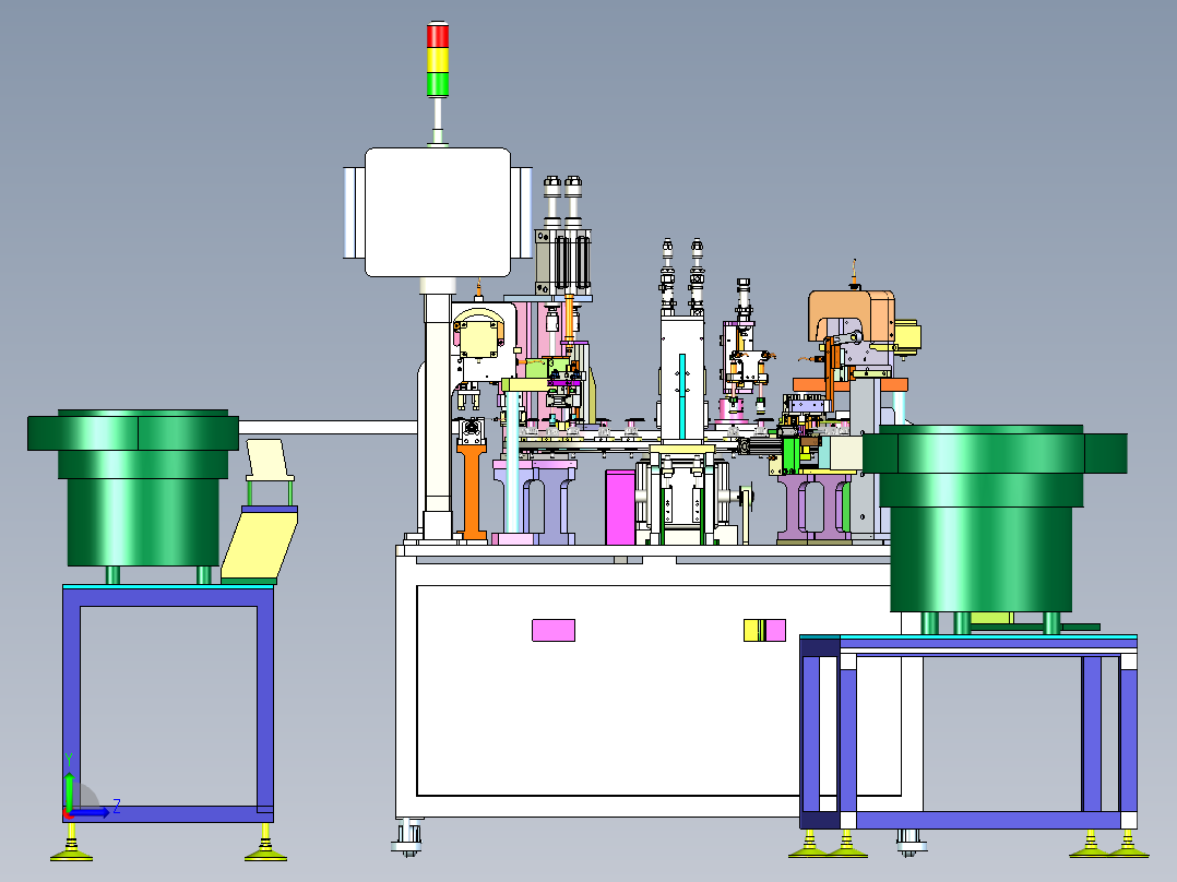 头帽组装检测机左视图