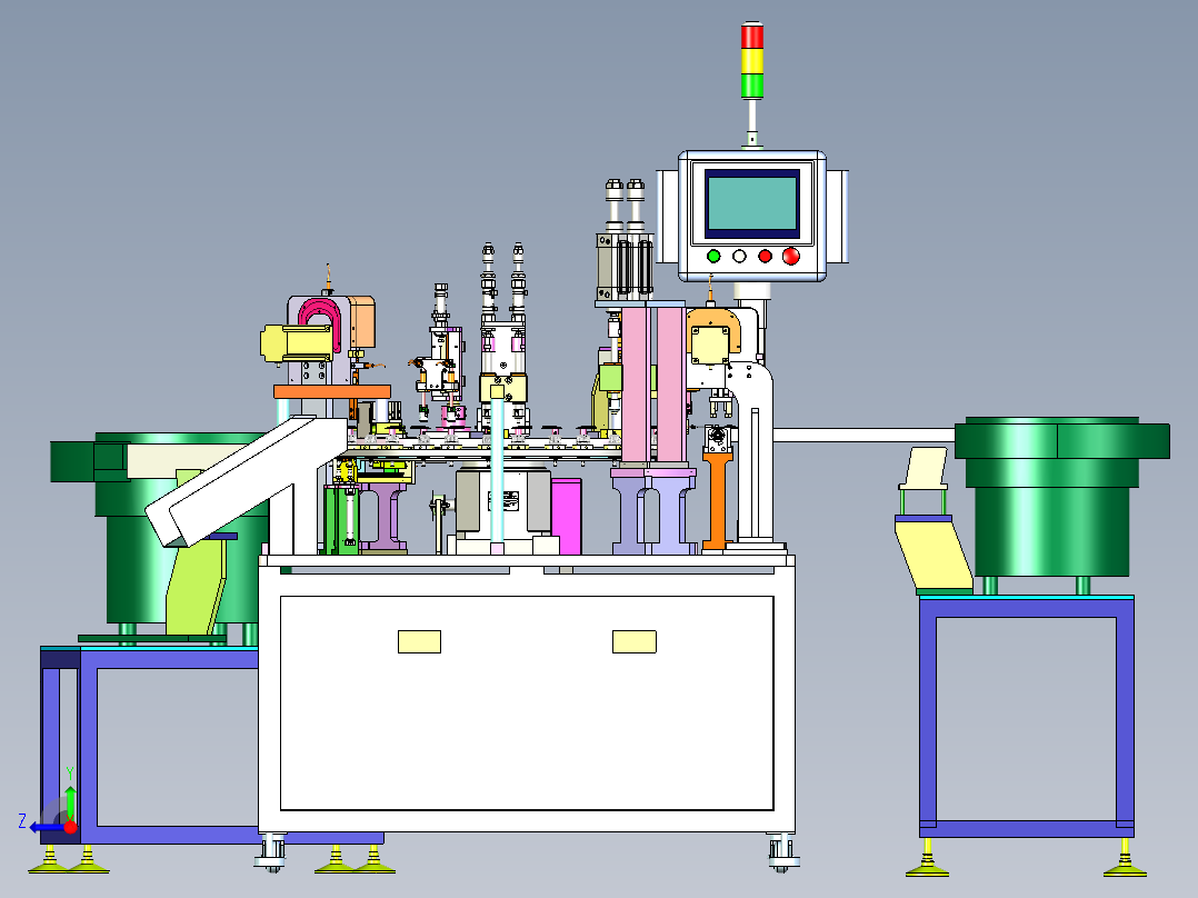 头帽组装检测机右视图