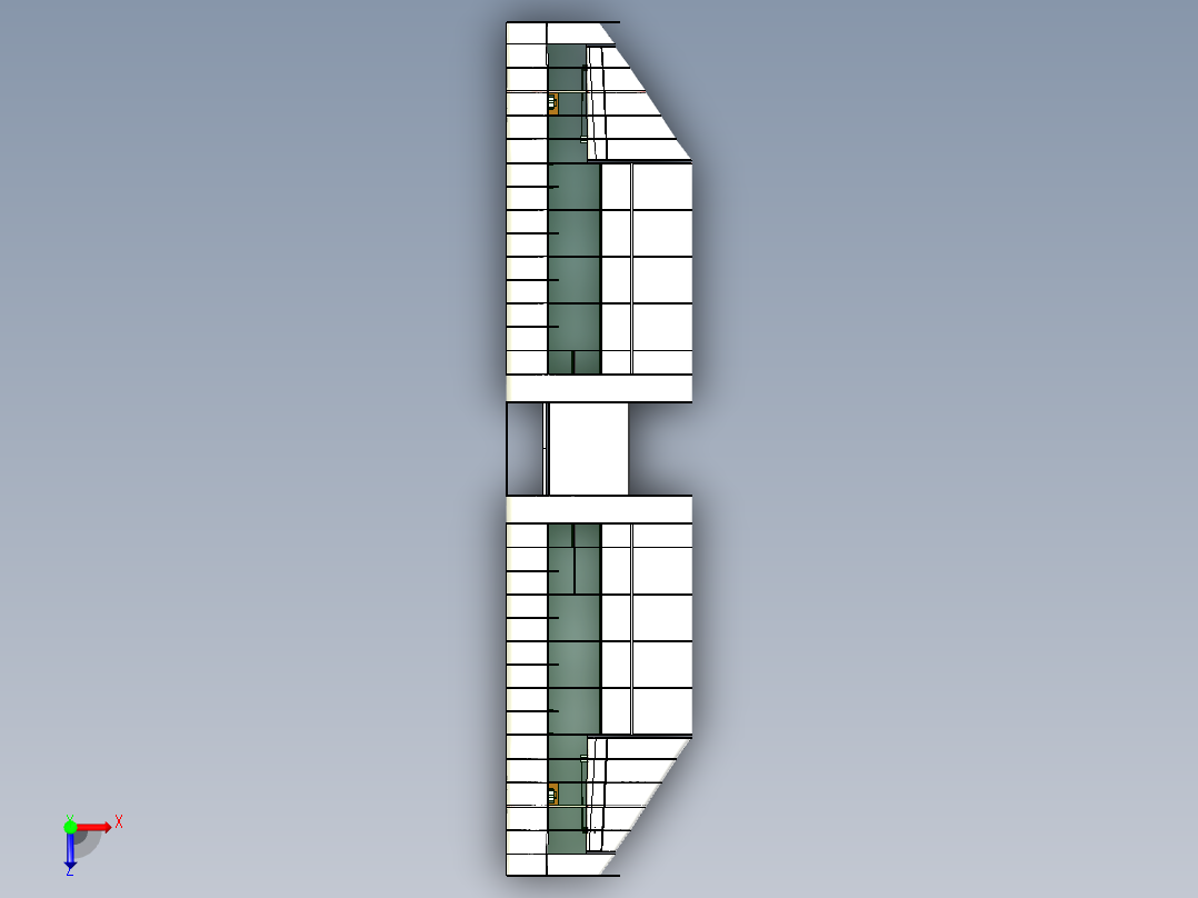 B2004203-渐缩翼俯视图